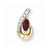 14k Gold Diamond & Ruby pendant, Alluring Pendants for Necklace