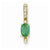 14k Gold Diamond and Emerald pendant, Classy Pendants for Necklace