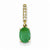 14k Gold Diamond and Emerald pendant, Alluring Pendants for Necklace