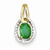 14k Gold Diamond & Emerald pendant, Delightful Pendants for Necklace