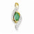 14k Gold Diamond & Emerald Pendant, Beautiful Pendants for Necklace