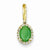 14k Gold Diamond and Emerald pendant, Pendants for Necklace