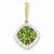 14k Gold Diamond & Emerald Pendant, Adorable Pendants for Necklace