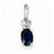 14k White Gold Diamond & Sapphire pendant, Gorgeous Pendants for Necklace
