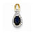 14k Gold Diamond & Sapphire pendant, Adorable Pendants for Necklace
