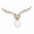 14k Gold Diamond and Freshwater Cultured Pearl Slide Pendant, Pendants for Necklace