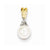 14k Gold Diamond and Freshwater Cultured Pearl pendant, Adorable Pendants for Necklace