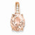 14k Rose Gold Diamond and Morganite pendant, Delightful Pendants for Necklace