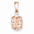 14k Rose Gold Morganite & Diamond pendant, Exquisite Pendants for Necklace