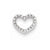 14k White Gold Diamond Heart Slide Pendant, Quality AA (G-H Color, SI1-SI2 Clarity, 0.08 cttw)