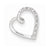 14k White Gold Diamond Heart Pendant, Quality AA (G-H Color, SI1-SI2 Clarity, 0.05 cttw), Alluring Pendants Pendants for Necklace