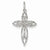 14k White Gold Diamond Cross Pendant, Quality AA (G-H Color, SI1-SI2 Clarity, 0.24 cttw)