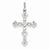 14k White Gold Diamond Cross Pendant, Quality AA (G-H Color, SI1-SI2 Clarity, 0.3 cttw)