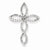 14k White Gold Diamond Cross Pendant, Quality AA (G-H Color, SI1-SI2 Clarity, 0.33 cttw)