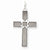 14k White Gold Laser Designed Cross Pendant, Beautiful Pendants for Necklace