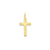 Laser Designed Cross Charm in 14k Gold
