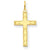 14k Gold Laser Designed Cross Charm hide-image