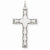 14k White Gold Laser Designed Cross Pendant, Alluring Pendants for Necklace