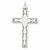 14k White Gold Laser Designed Cross Pendant, Appealing Pendants for Necklace