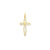 Laser Designed Cross Charm in 14k Gold