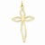 14k Gold Laser Designed Cross Pendant, Delightful Pendants for Necklace