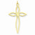 14k Gold Laser Designed Cross Pendant, Exquisite Pendants for Necklace