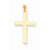 14k Gold Polished Cross Pendant, Adorable Pendants for Necklace