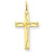 14k Gold Laser Designed Cross Charm hide-image