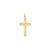 Laser Designed Cross Charm in 14k Gold