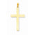 14k Gold Polished Cross Pendant, Fine Pendants for Necklace