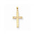 14k Gold Solid Cross Pendant, Classy Pendants for Necklace