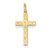 14k Gold Laser Designed Cross Charm hide-image