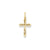 Laser Designed Cross Charm in 14k Gold