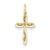 14k Gold Laser Designed Cross Charm hide-image