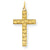 14k Gold Laser Designed Cross Charm hide-image