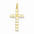 14k Gold Laser Designed Cross Pendant, Pendants for Necklace