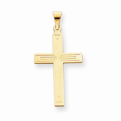 14k Gold Solid Cross pendant, Alluring Pendants for Necklace