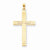 14k Gold Solid Cross Pendant, Appealing Pendants for Necklace