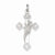 14k White Gold Laser Designed Cross Pendant, Fine Pendants for Necklace