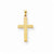 14k Gold Solid Cross Pendant, Dazzling Pendants for Necklace