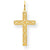 14k Gold Laser Designed Cross Charm hide-image