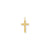Laser Designed Cross Charm in 14k Gold