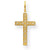 14k Gold Laser Designed Cross Charm hide-image