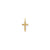 Laser Designed Cross Charm in 14k Gold