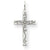 14k White Gold Laser Designed Cross Charm hide-image