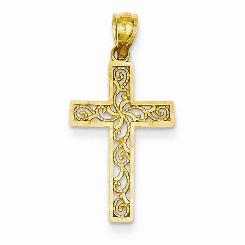 14k Gold Cross Pendant, Fine Pendants for Necklace