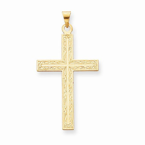14k Gold Solid Cross pendant, Pendants for Necklace