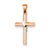 14k Gold Two-tone Hollow Cross pendant, Alluring Pendants for Necklace