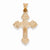 14k Rose Gold Cross pendant, Charm