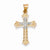 14k Gold Two-tone Diamond Cross pendant, Adorable Pendants for Necklace